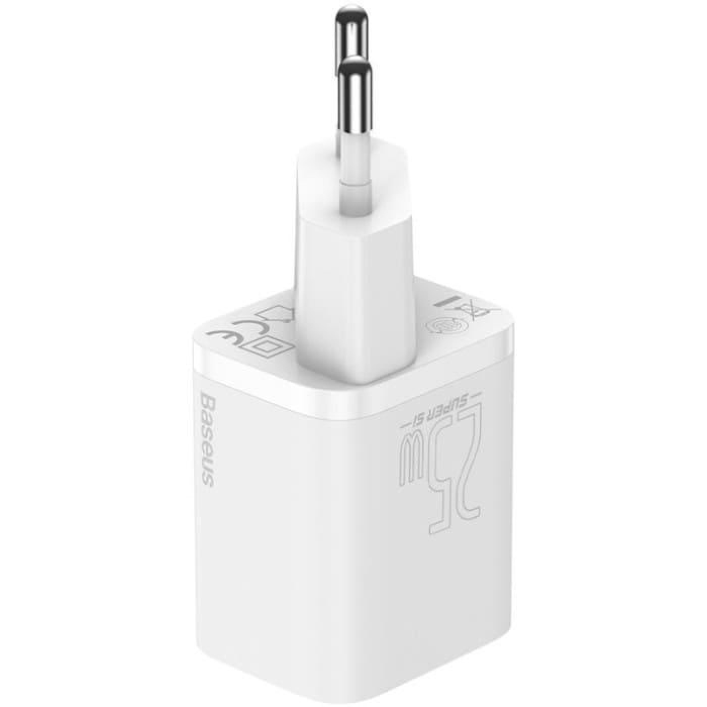 Зарядний пристрій Baseus Super Si Quick Charger 1C (1USB-C) 25W White (CCSP020102)