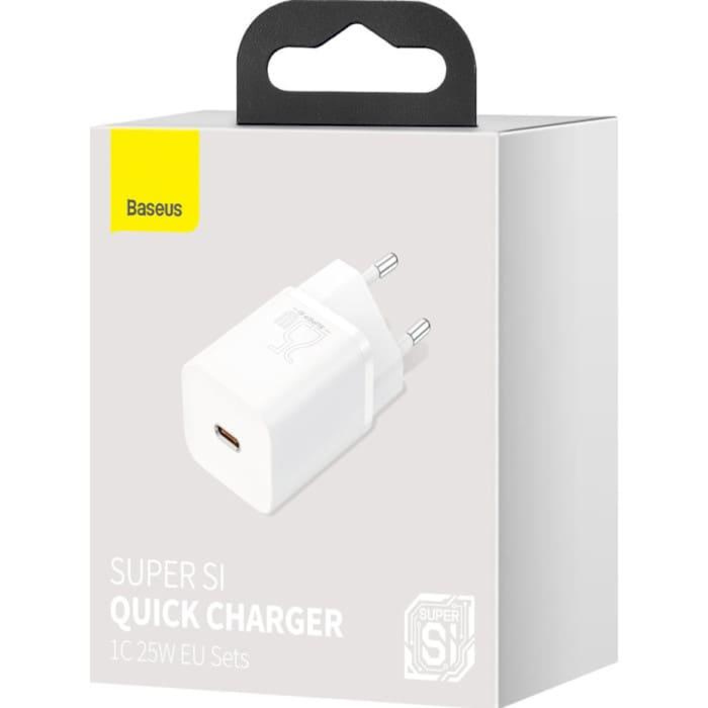 Зарядний пристрій Baseus Super Si Quick Charger 1C (1USB-C) 25W White (CCSP020102)
