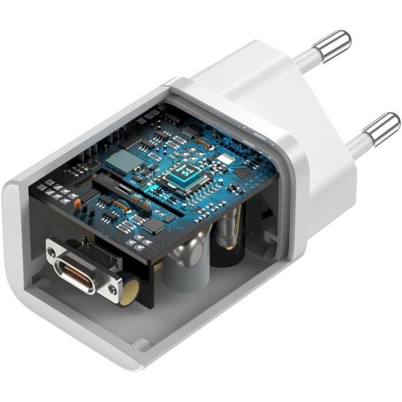 Зарядний пристрій Baseus Super Si Quick Charger 1C (1USB-C) 25W White (CCSP020102)