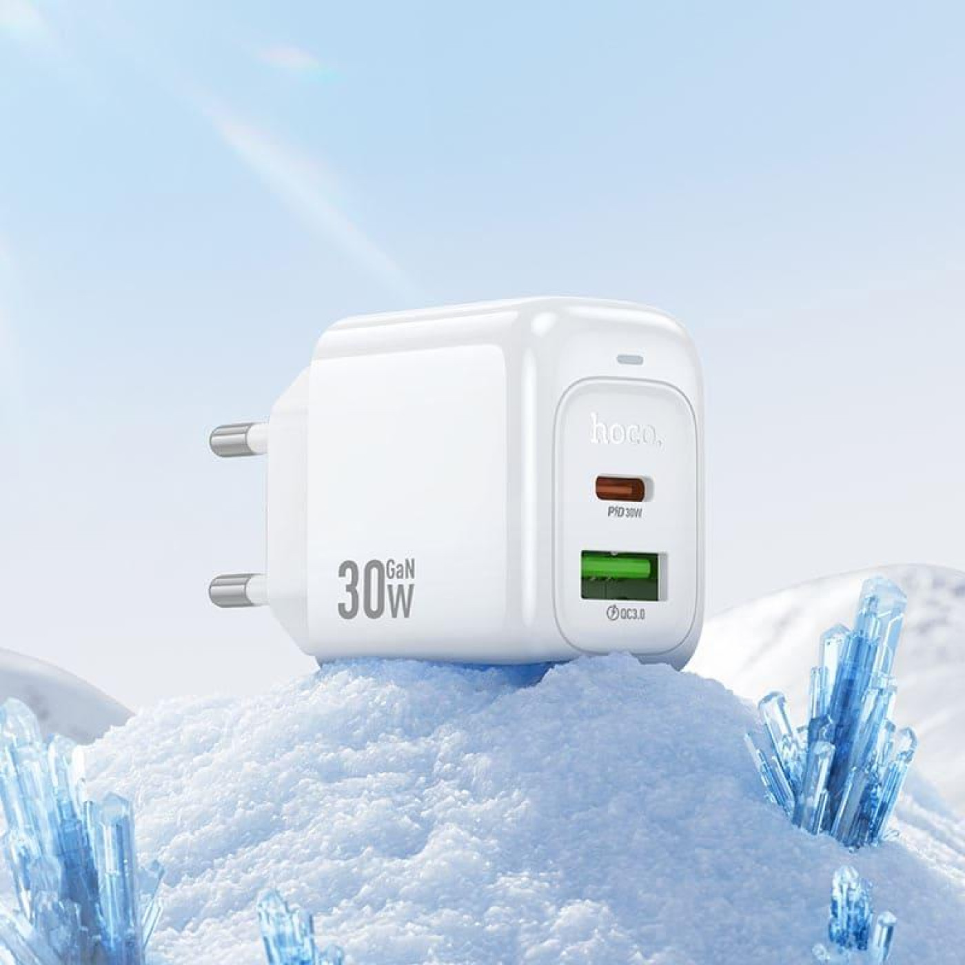 Зарядное устройство Hoco CS55A Surplus PD30W+QC3.0 charger White (6942007631549)