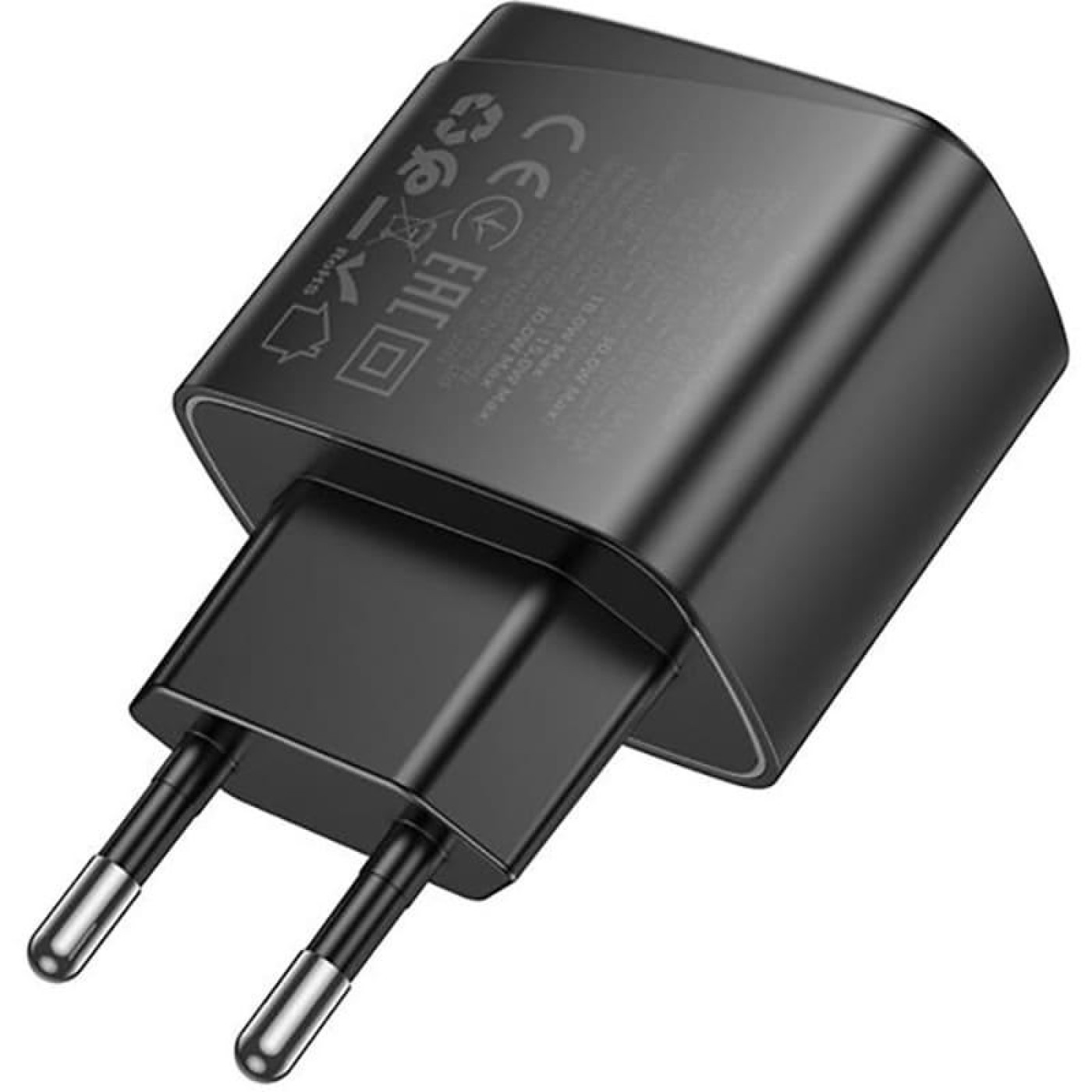 Зарядное устройство Hoco CS61A Bright PD30W+QC3.0 charger (EU) Black (6942007638425)