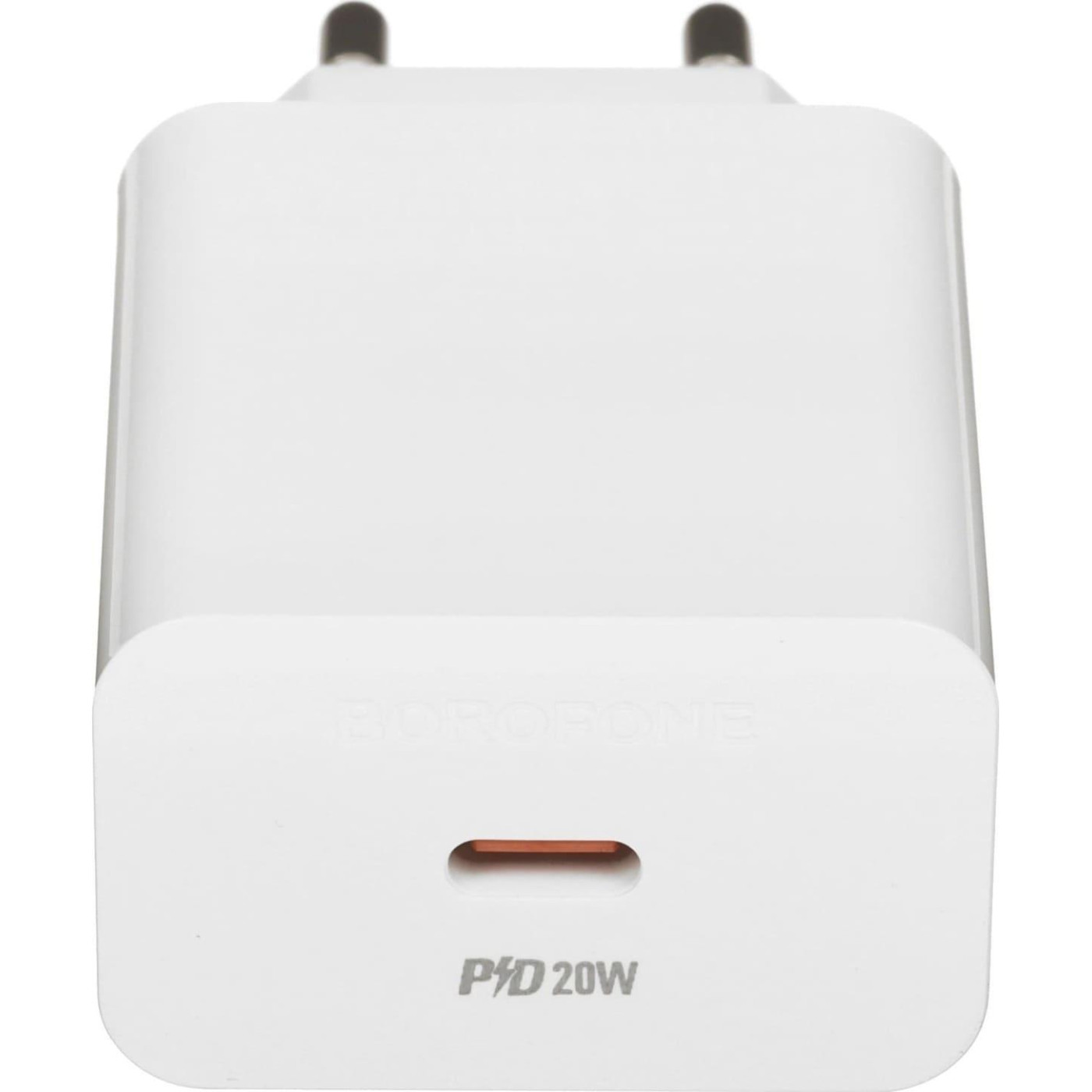 Зарядное устройство Borofone BA21A Pro Long journey single port PD20W charger set(C to iP) White (6941991111419)