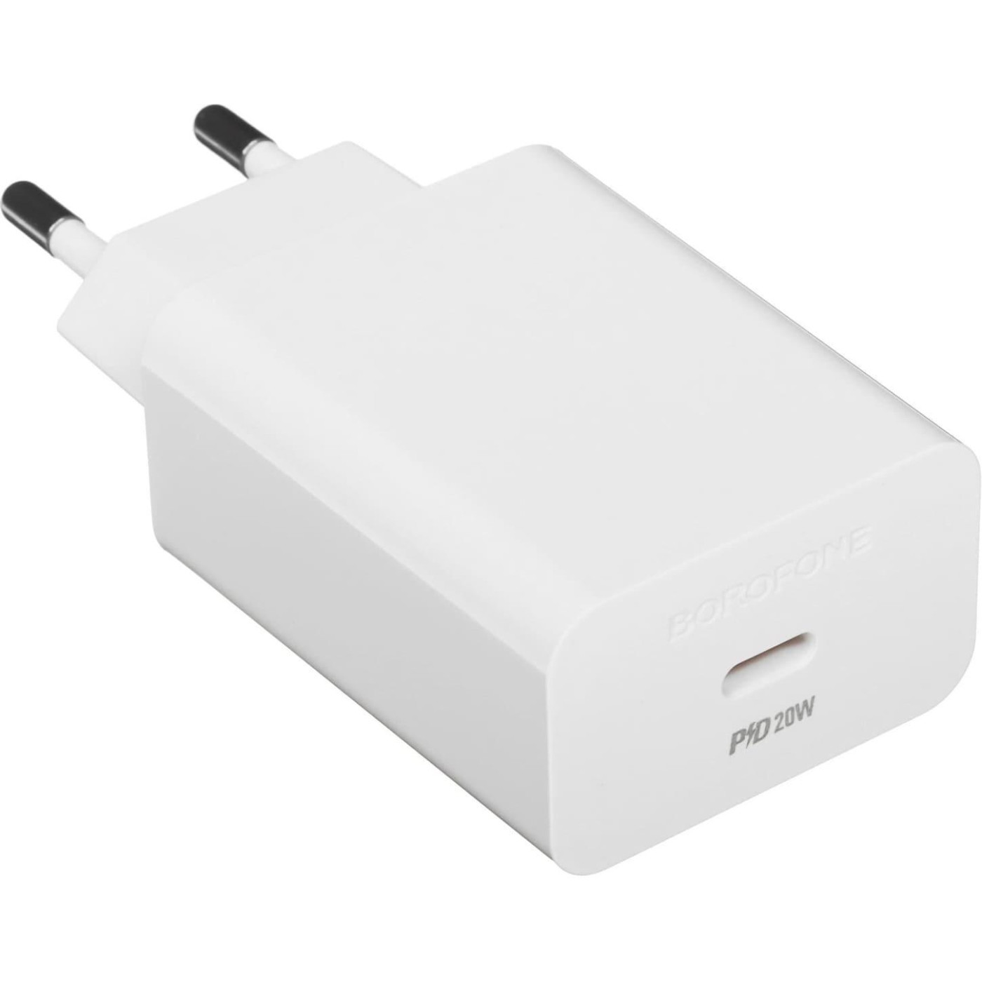 Зарядное устройство Borofone BA21A Pro Long journey single port PD20W charger set(C to iP) White (6941991111419)