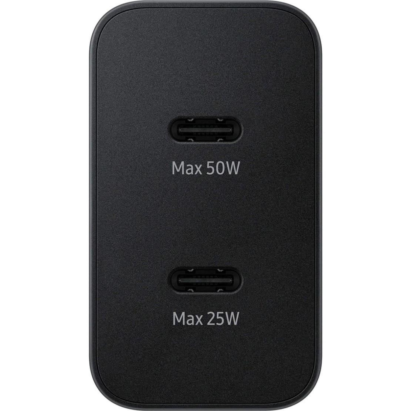 Зарядний пристрій Samsung 50Вт 2xUSB-С, кабель USB-C > USB-C, 1.8м, чорний (EP-T5020XBEGEU)