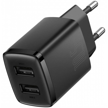 Зарядное устройство Baseus Compact 10,5W (2 USB) black (CCXJ010201)