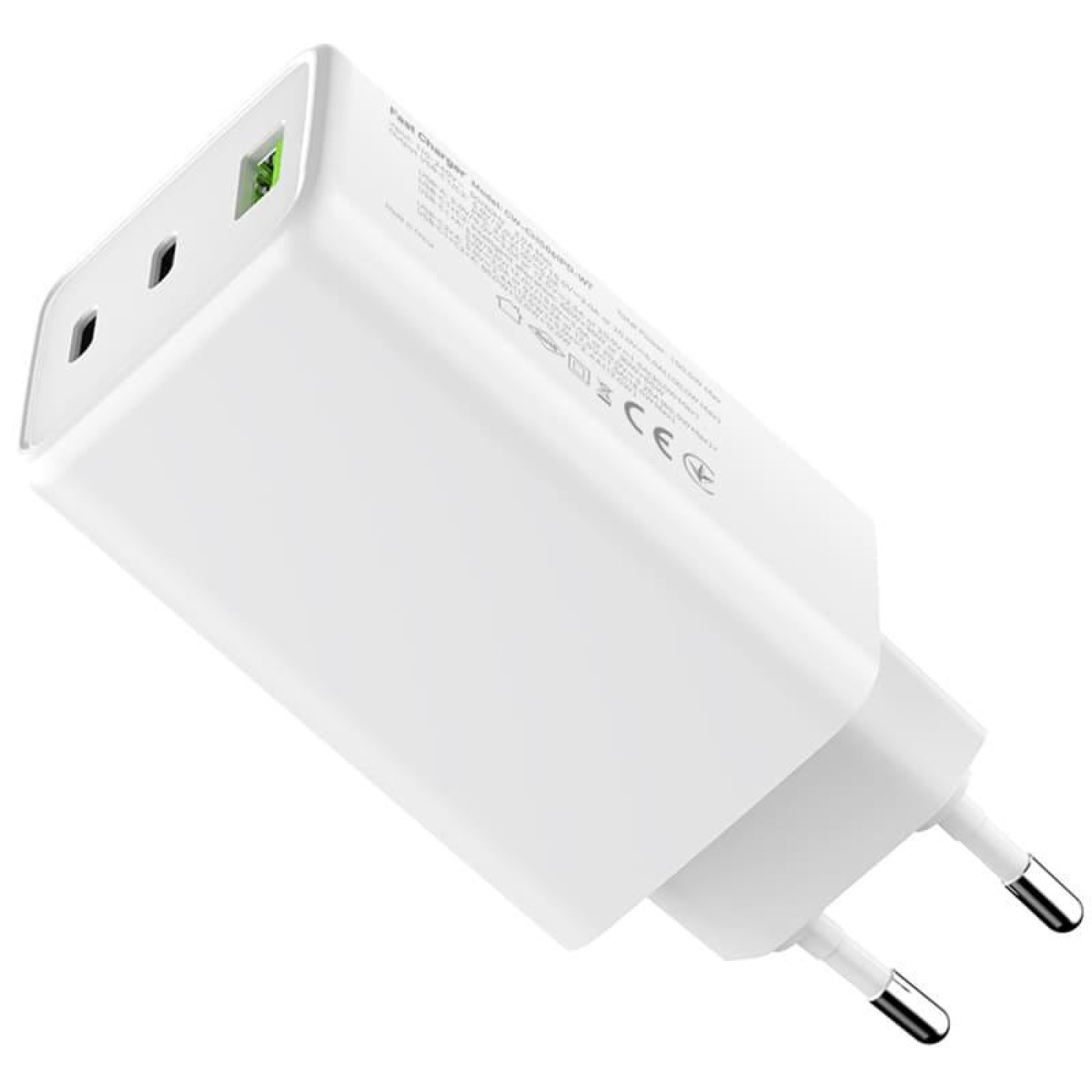 Зарядний пристрій ColorWay GaN Mini 100W PD Port PPS USB (USB-2C1A) White (CW-CHS061PD-WT)