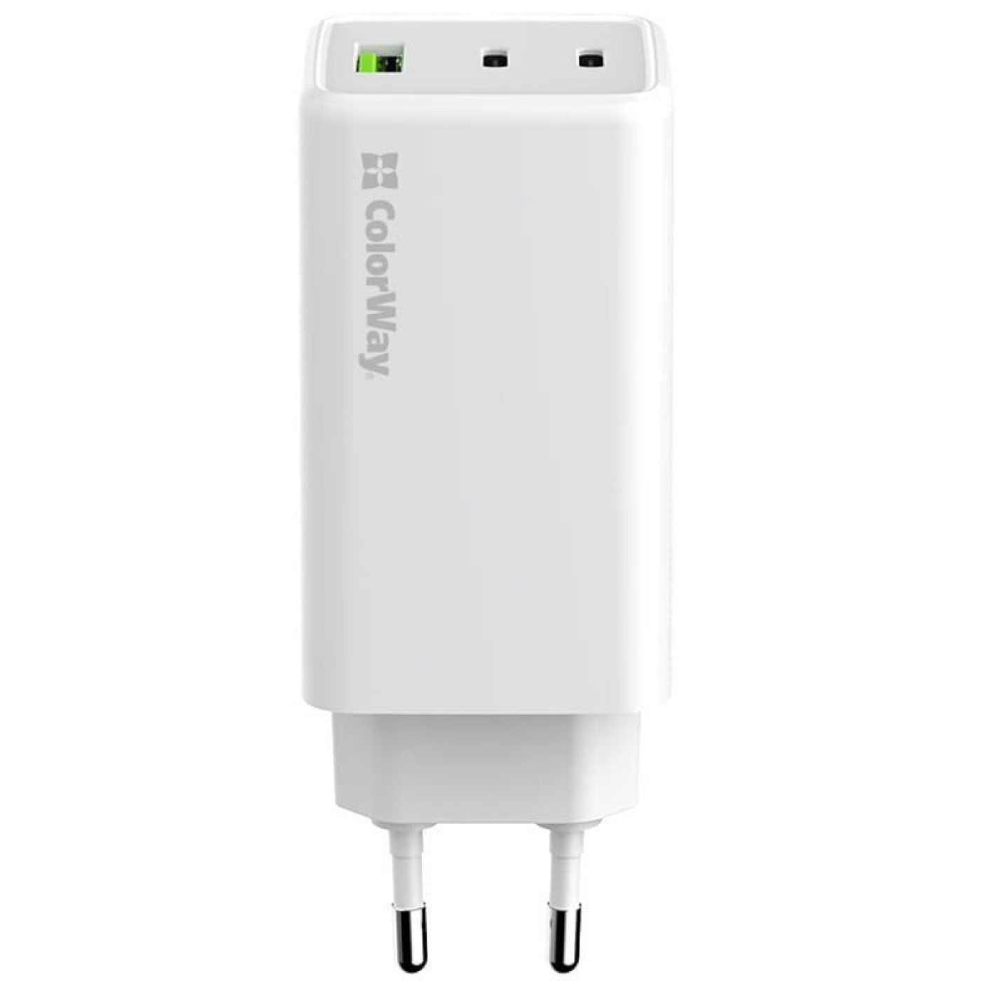 Зарядний пристрій ColorWay GaN Mini 100W PD Port PPS USB (USB-2C1A) White (CW-CHS061PD-WT)