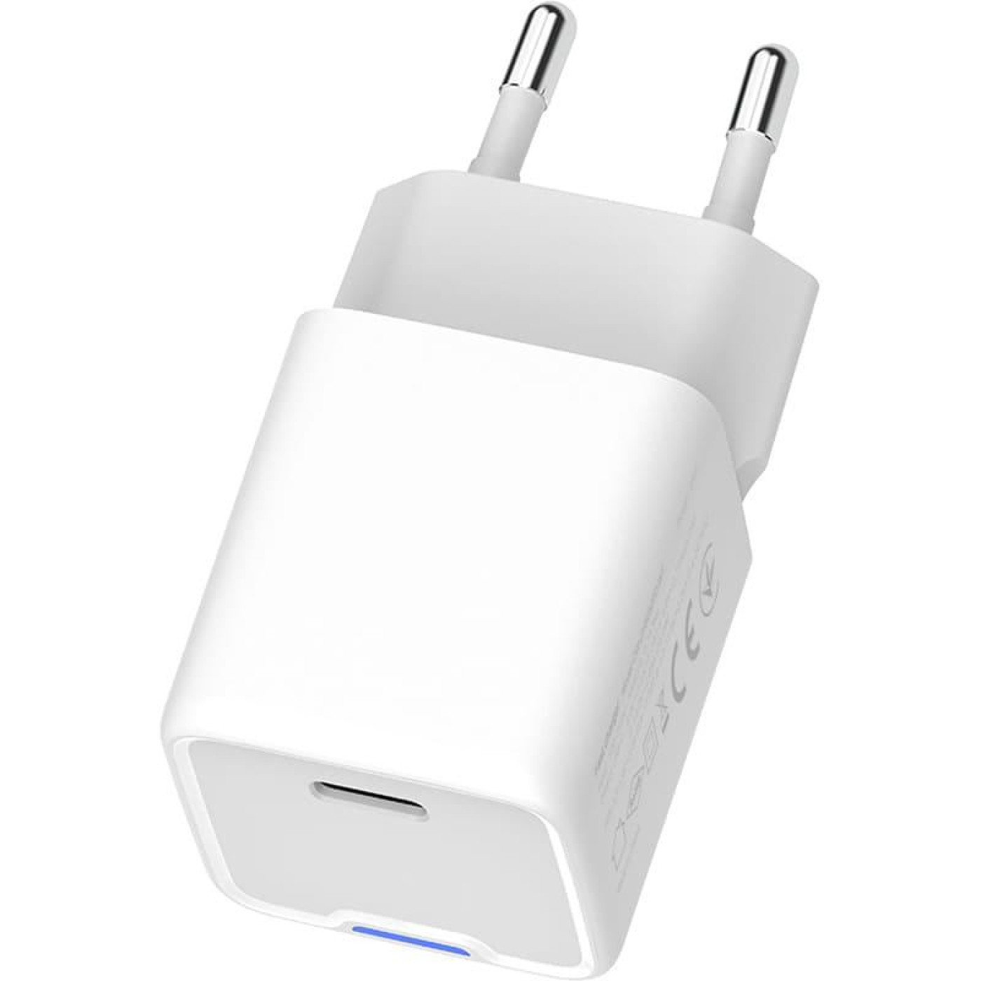 Зарядний пристрій ColorWay GaN Mini 20W PD Port PPS USB-C White (CW-CHS059PD-WT)