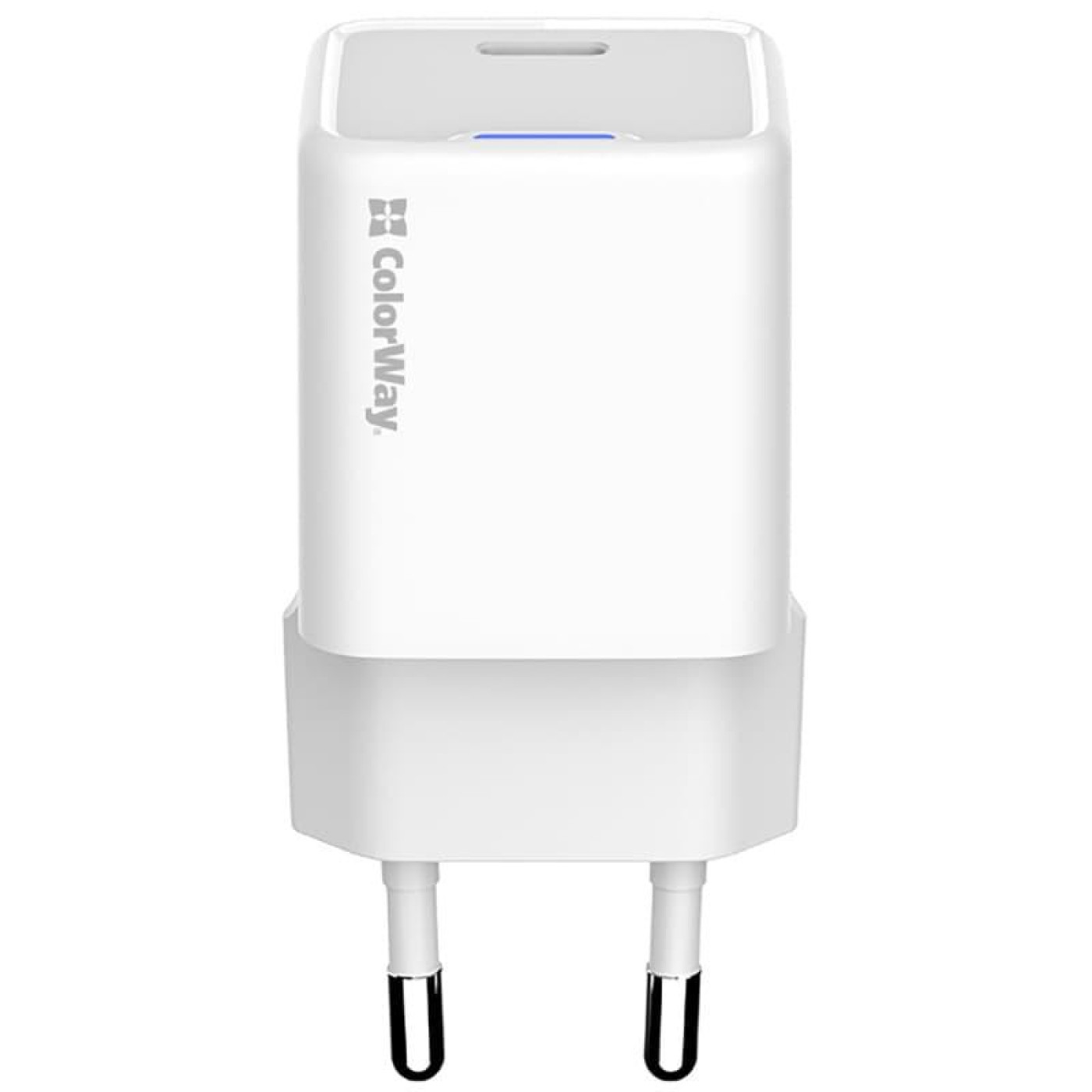 Зарядний пристрій ColorWay GaN Mini 20W PD Port PPS USB-C White (CW-CHS059PD-WT)