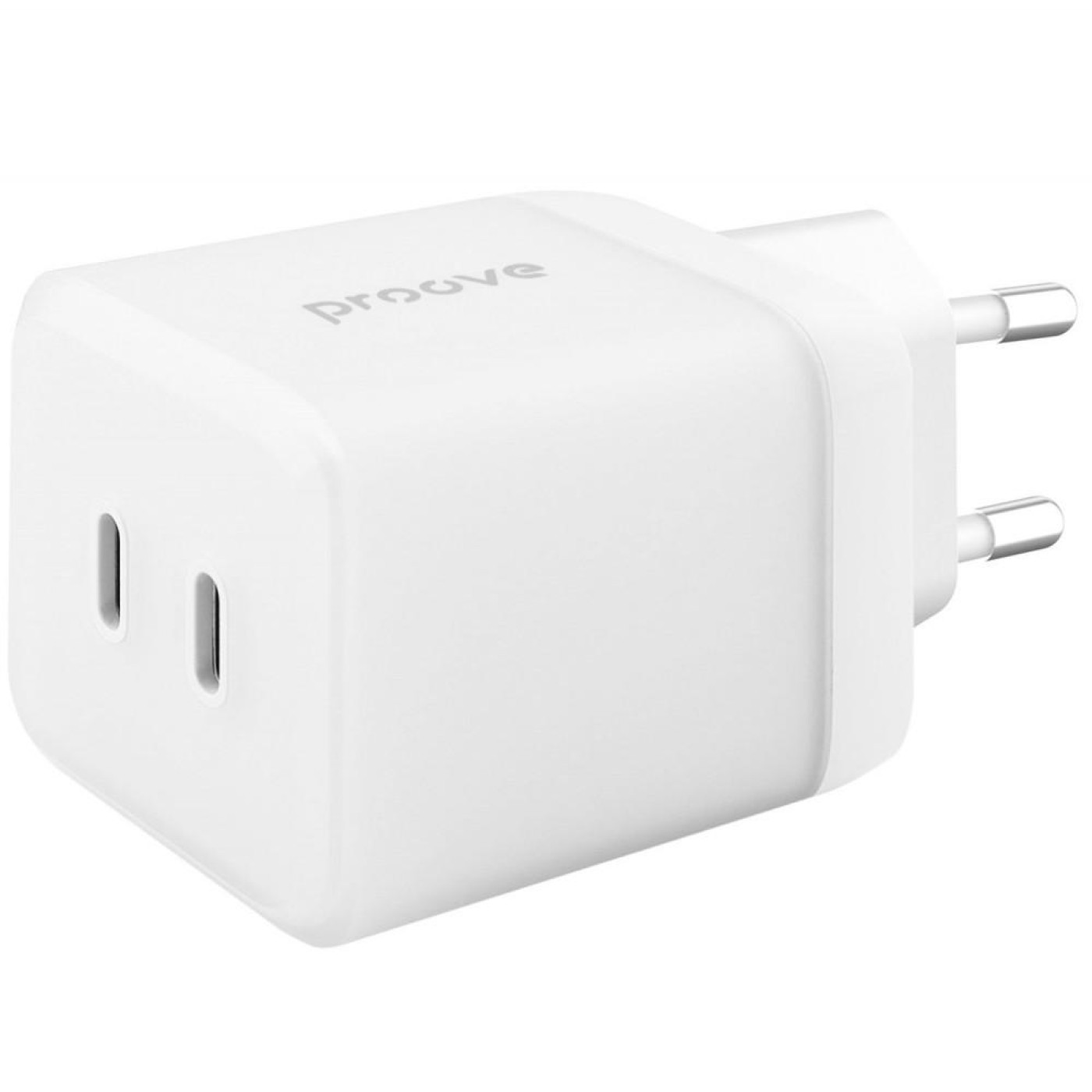 Зарядное устройство Proove Pure GaN Max 67W (Type-C + Type-C) white (WCPU67022202)