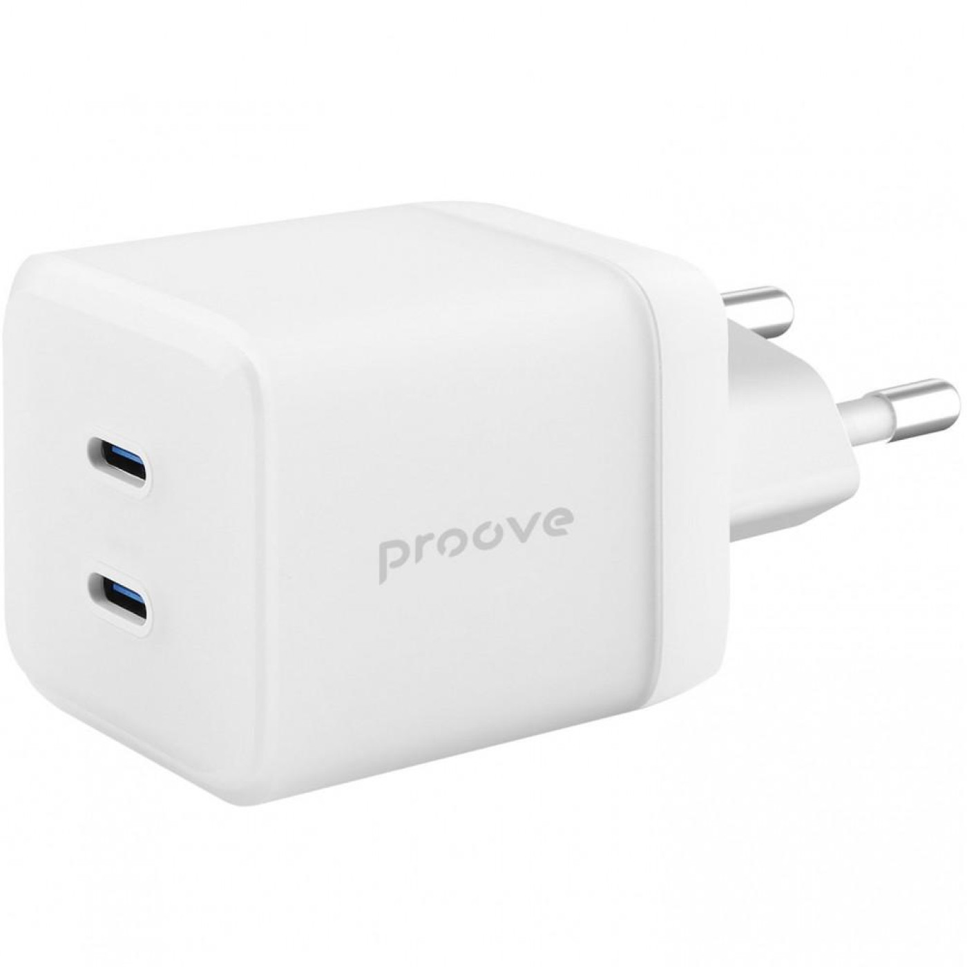 Зарядное устройство Proove Pure GaN Max 67W (Type-C + Type-C) white (WCPU67022202)