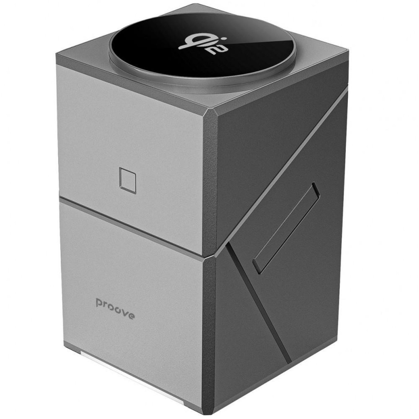 Бездротовий ЗП Proove Iron Hide 3 in 1 Qi2 gray