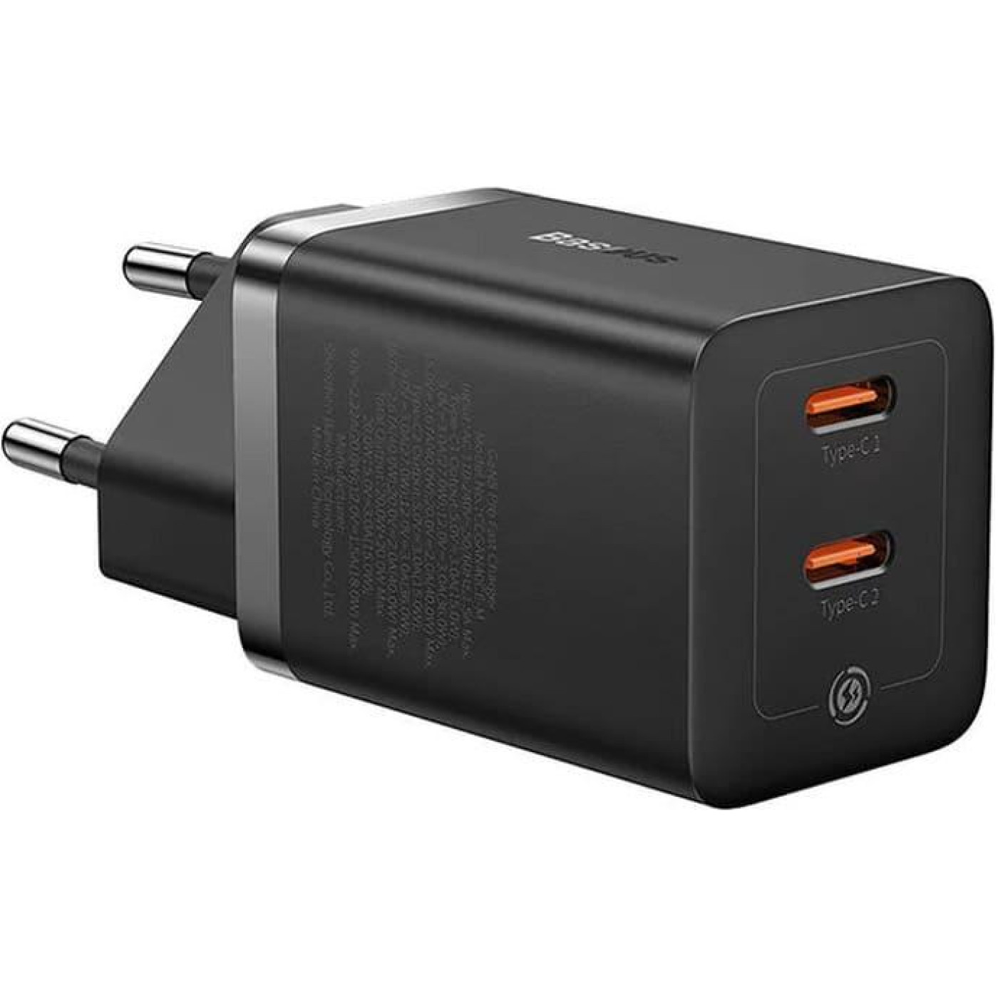 Зарядний пристрій Baseus GaN5 Pro 40W Type-C+Type-C black (CCGP180101)