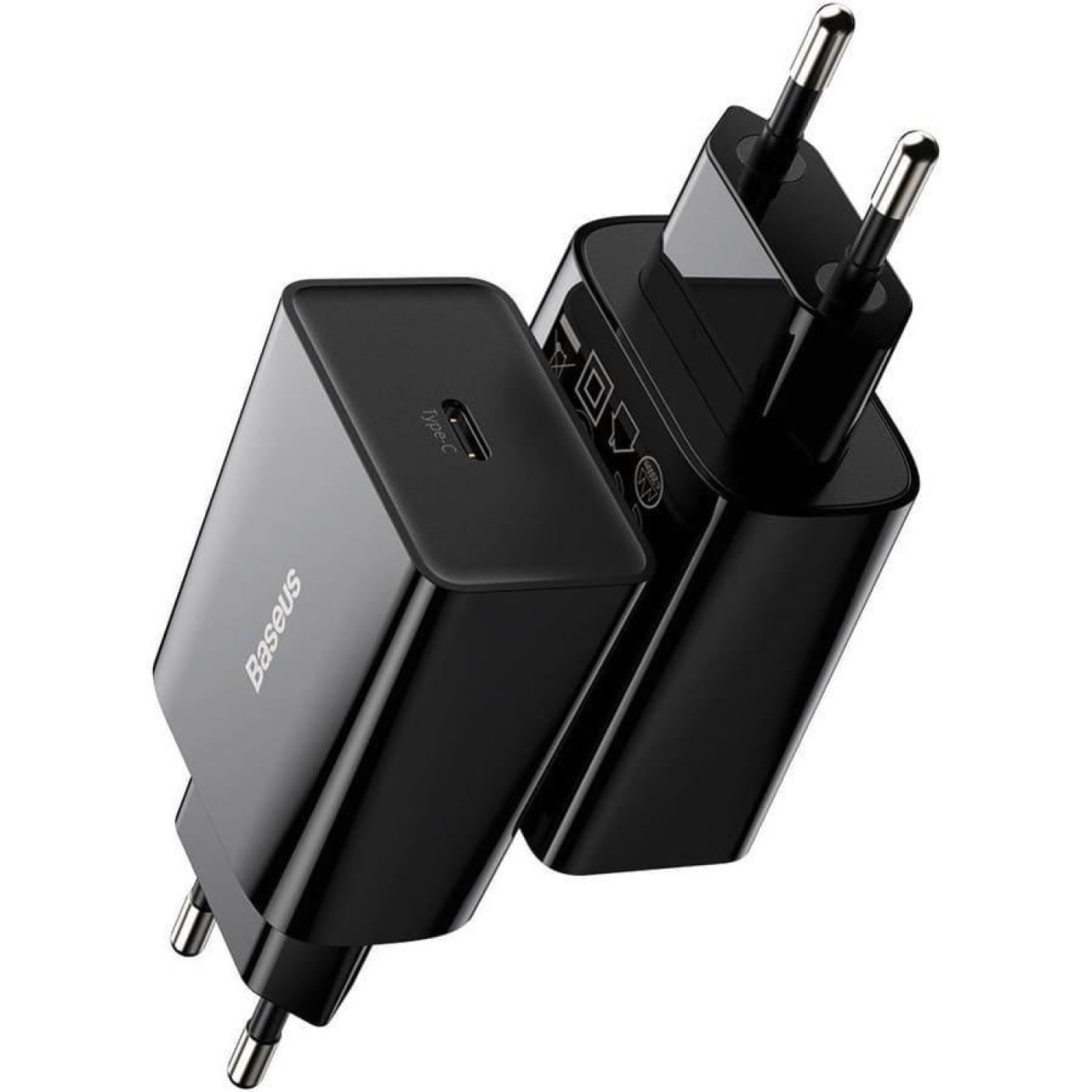 Зарядний пристрій Baseus Speed Mini PD Charger 20W (1 Type-C) black (CCFS-SN01)