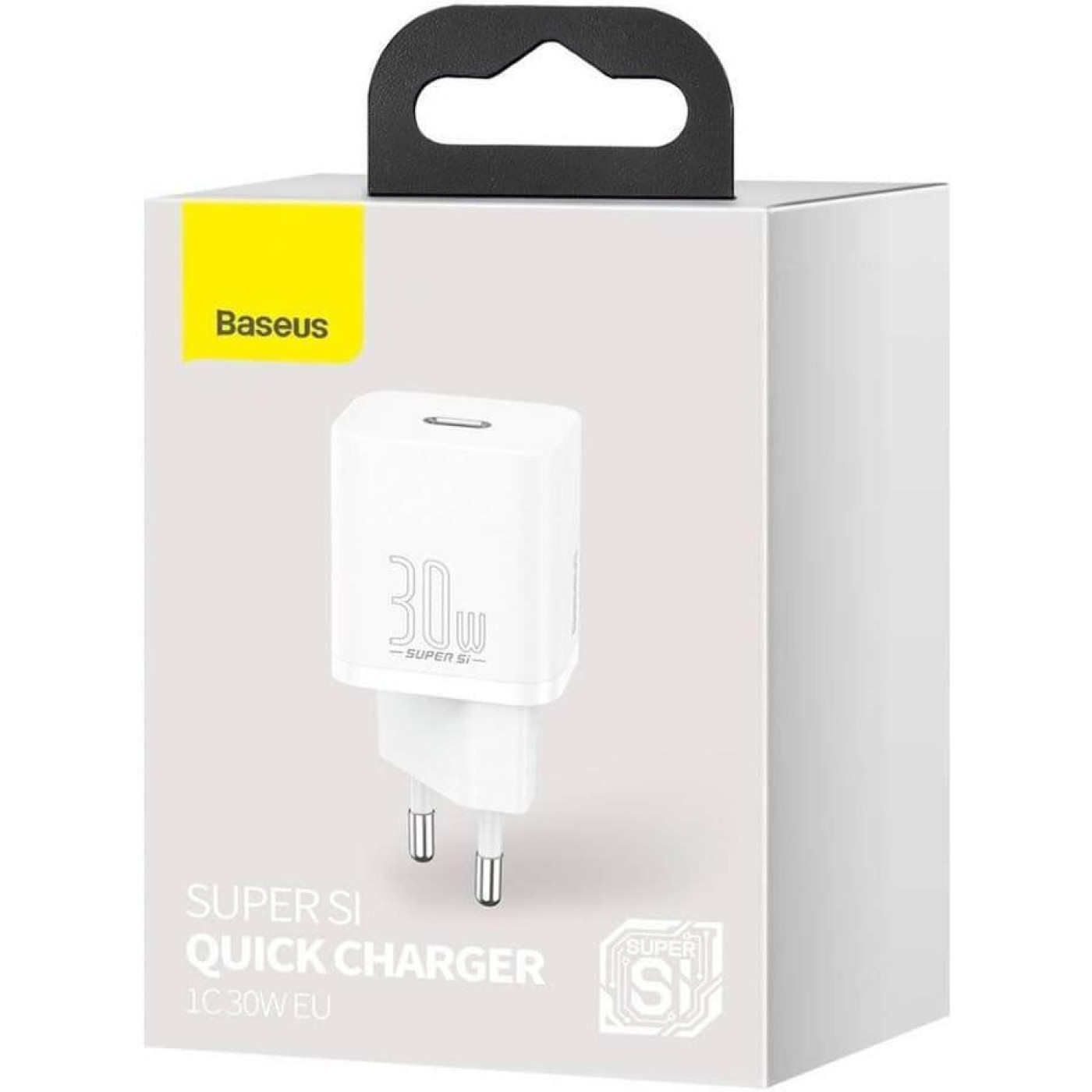 Зарядний пристрій Baseus Super Silicone PD 30W (1Type-C) white (CCSUP-J02)