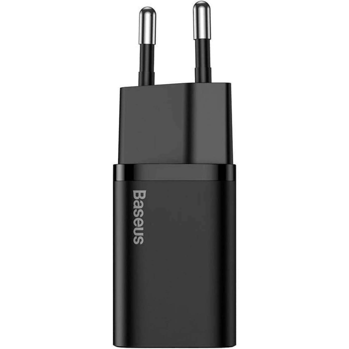 Зарядний пристрій Baseus Super Silicone PD Charger 20W (1Type-C) + With Cable Type-C to Lightning black (TZCCSUP-B01)