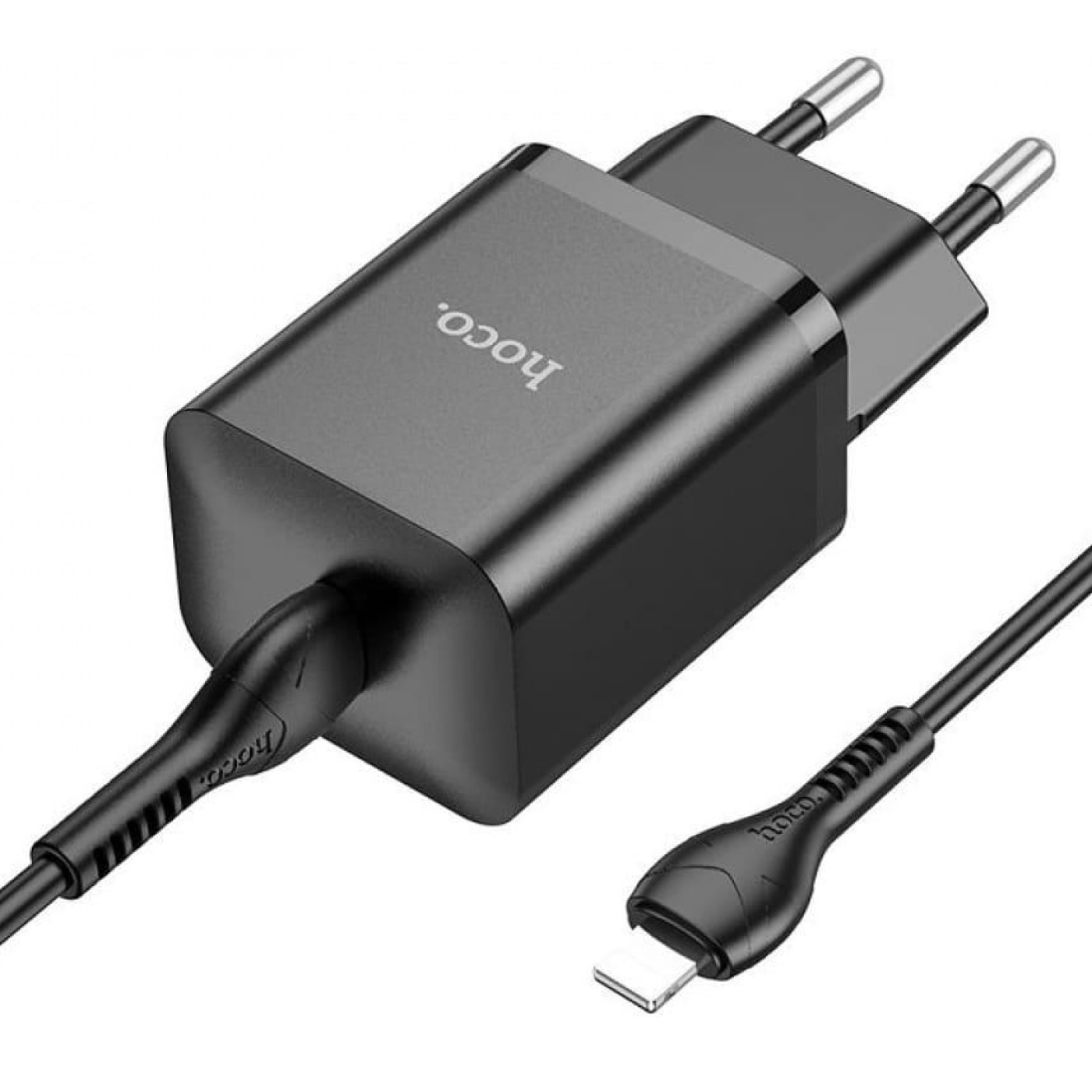 Зарядное устройство Hoco N27 Innovative 20W (1 Type-C) + Кабель Type-C to Lightning black (38819)