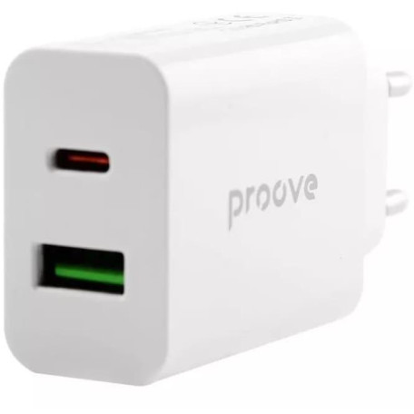 Зарядний пристрій Proove Rapid 20W (Type-C + USB) white (WCRP20110002)
