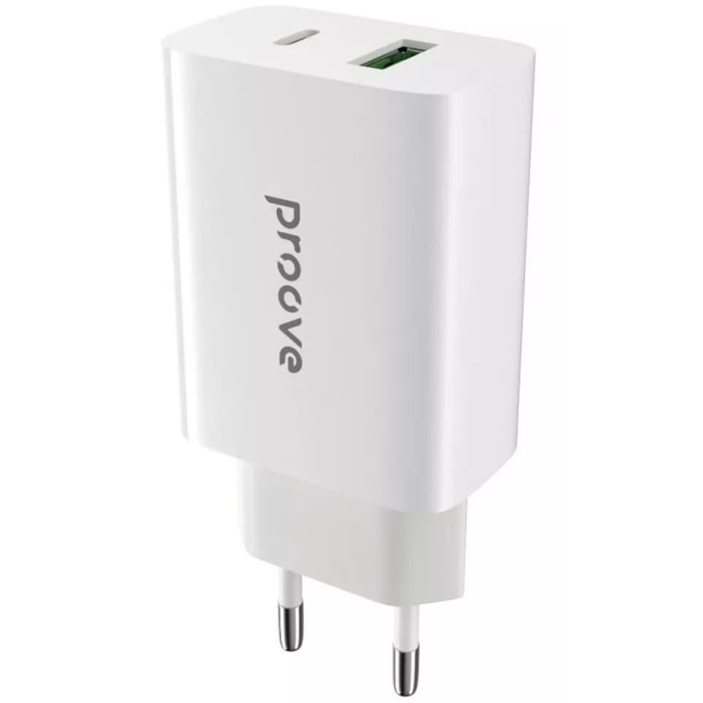 Зарядний пристрій Proove Rapid 20W (Type-C + USB) white (WCRP20110002)