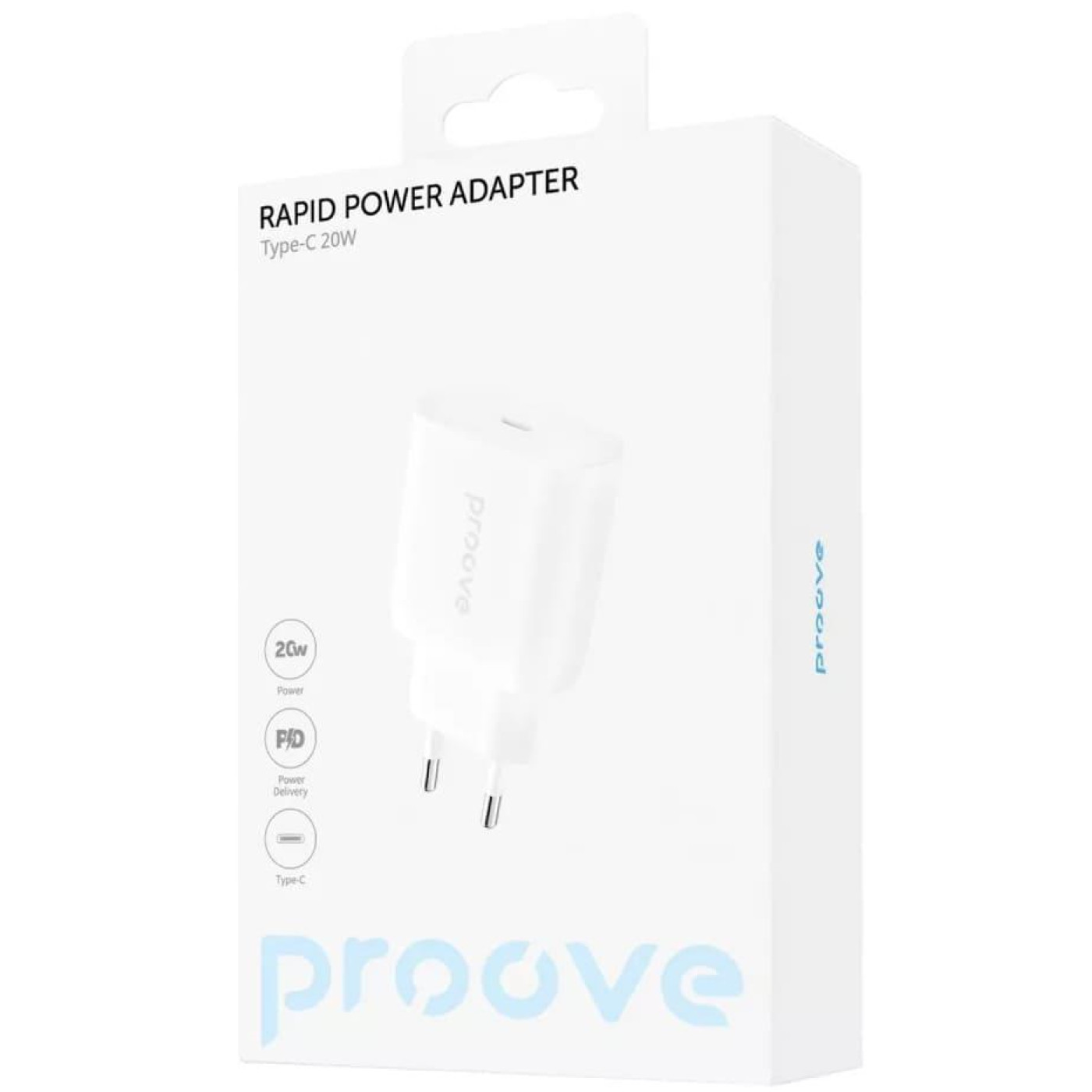 Зарядний пристрій Proove Rapid 20W (Type-C) white (WCRP20000102)