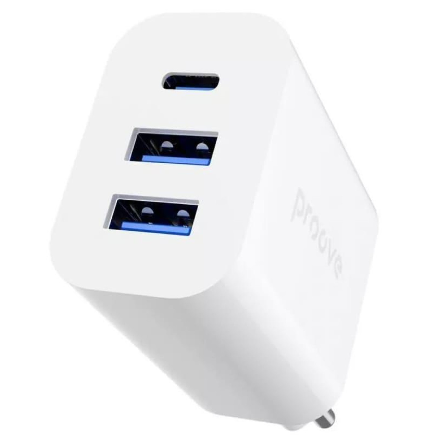 Зарядний пристрій Proove Rapid 30W (2 USB + Type-C) white (WCRP30210002)