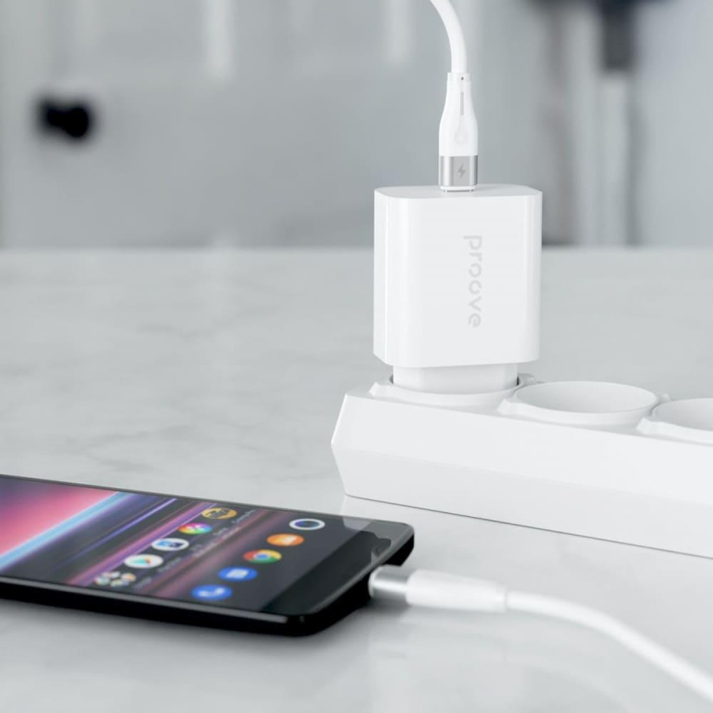 Зарядний пристрій Proove Rapid 30W (Type-C) + Кабель Type-C to Type-C white (WCRP30012202)