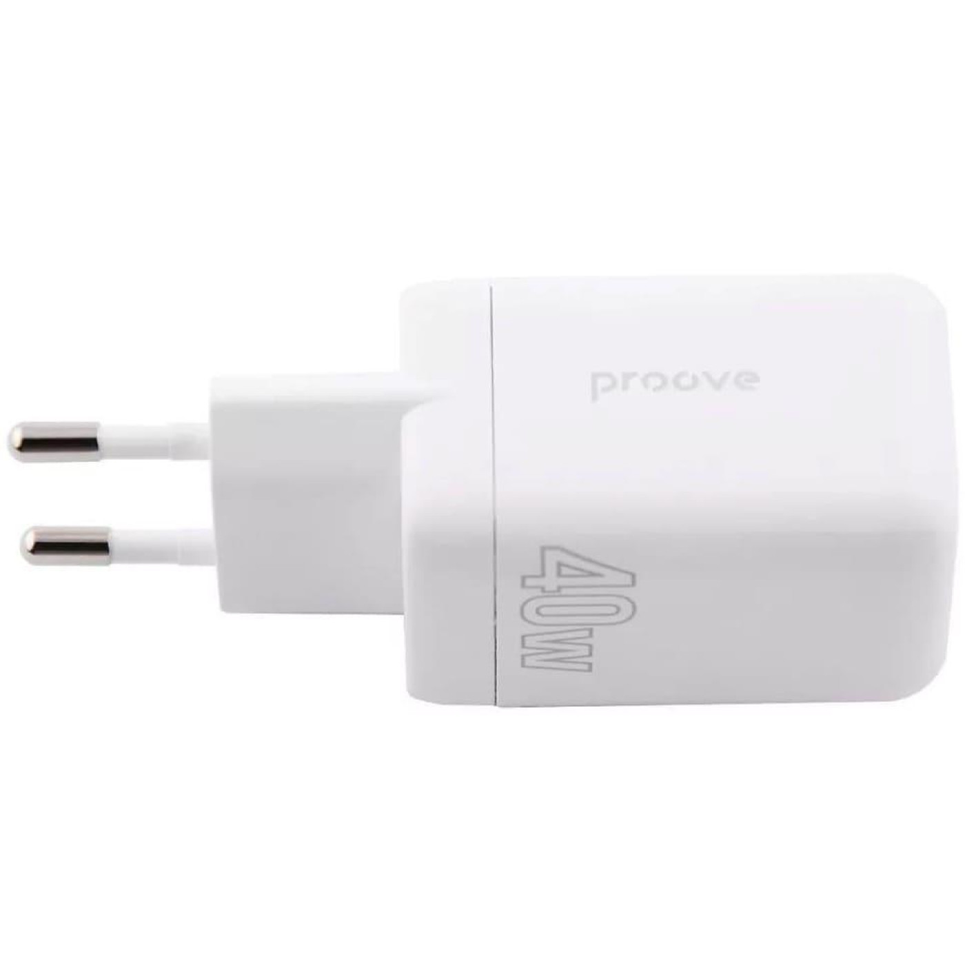 Зарядний пристрій Proove Silicone Power 40W (Type-C + Type-C) white (WCSP4020002)