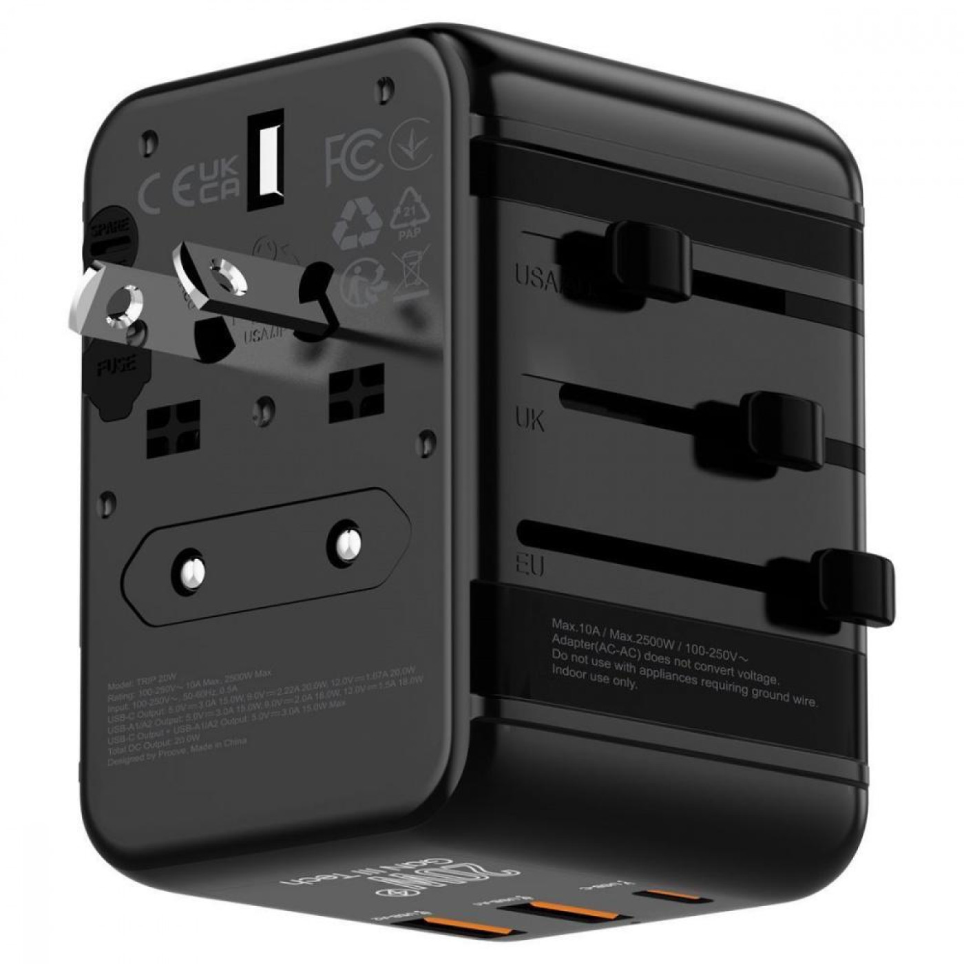 Зарядное устройство Proove Trip 20W black (TATL20310001)