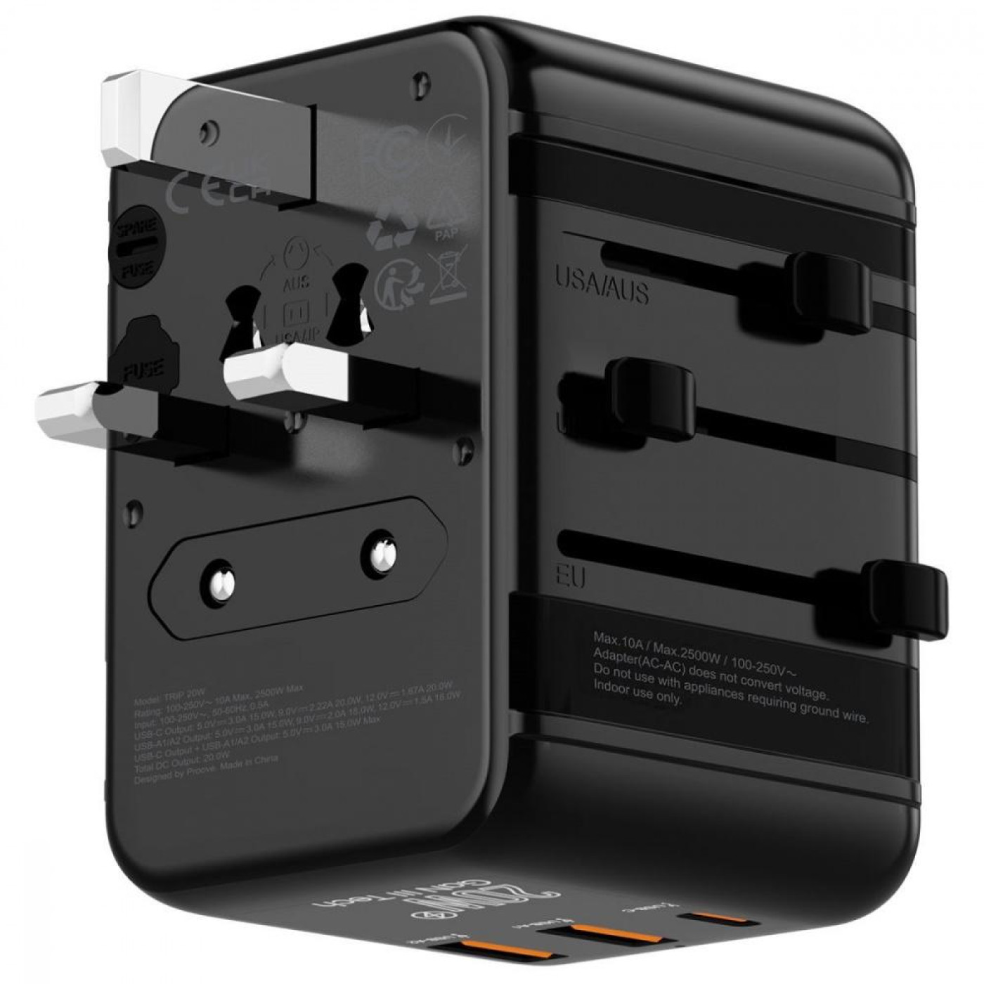 Зарядное устройство Proove Trip 20W black (TATL20310001)