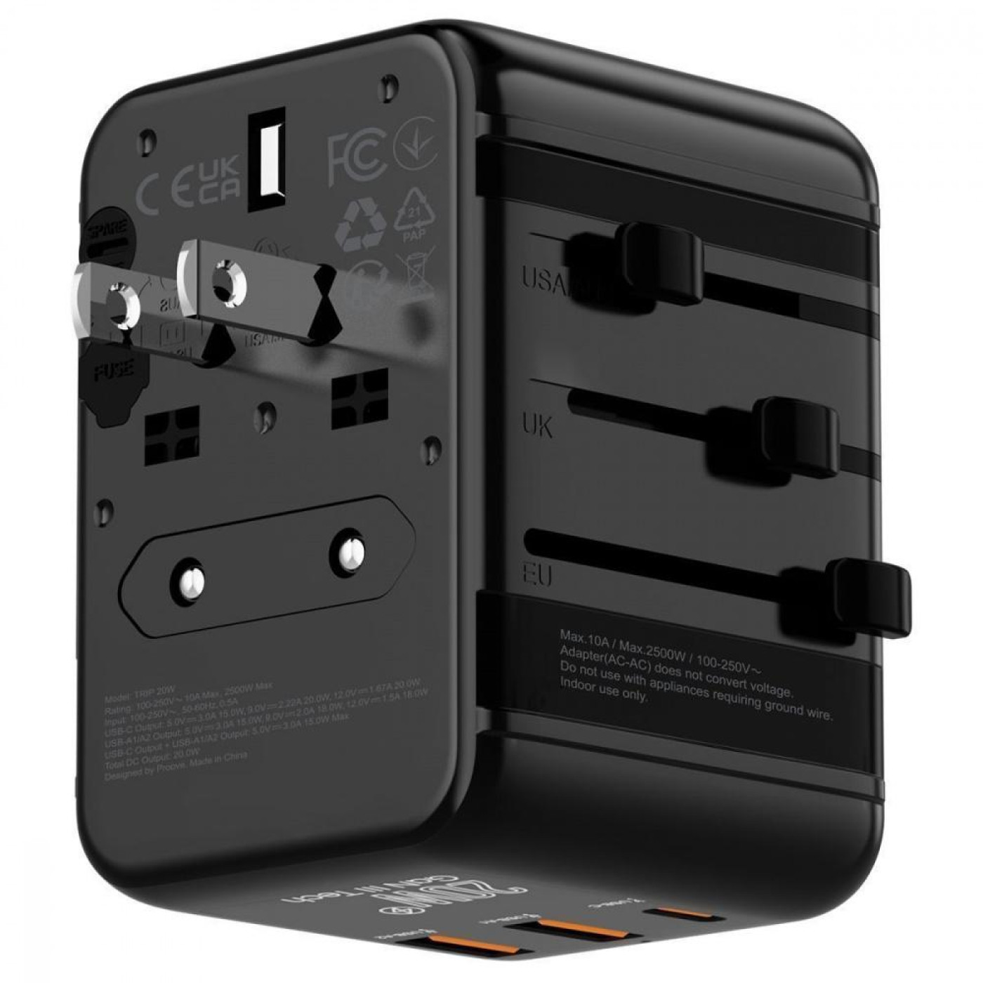 Зарядное устройство Proove Trip 20W black (TATL20310001)