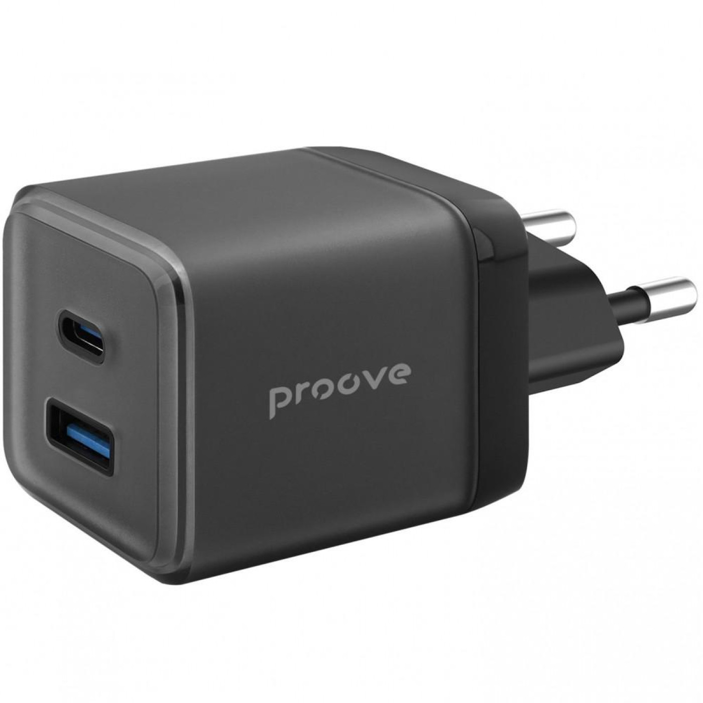 Зарядное устройство Proove Pure GaN Plus 30W (Type-C + USB) black (WCPU30111201)