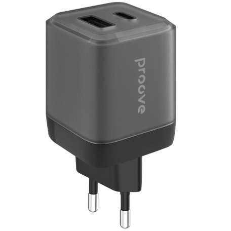 Зарядний пристрій Proove Pure GaN Plus 30W (Type-C + USB) black (WCPU30111201)
