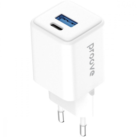 Зарядний пристрій Proove Pocket GaN 30W (Type-C + USB) white (WCPG30110002)