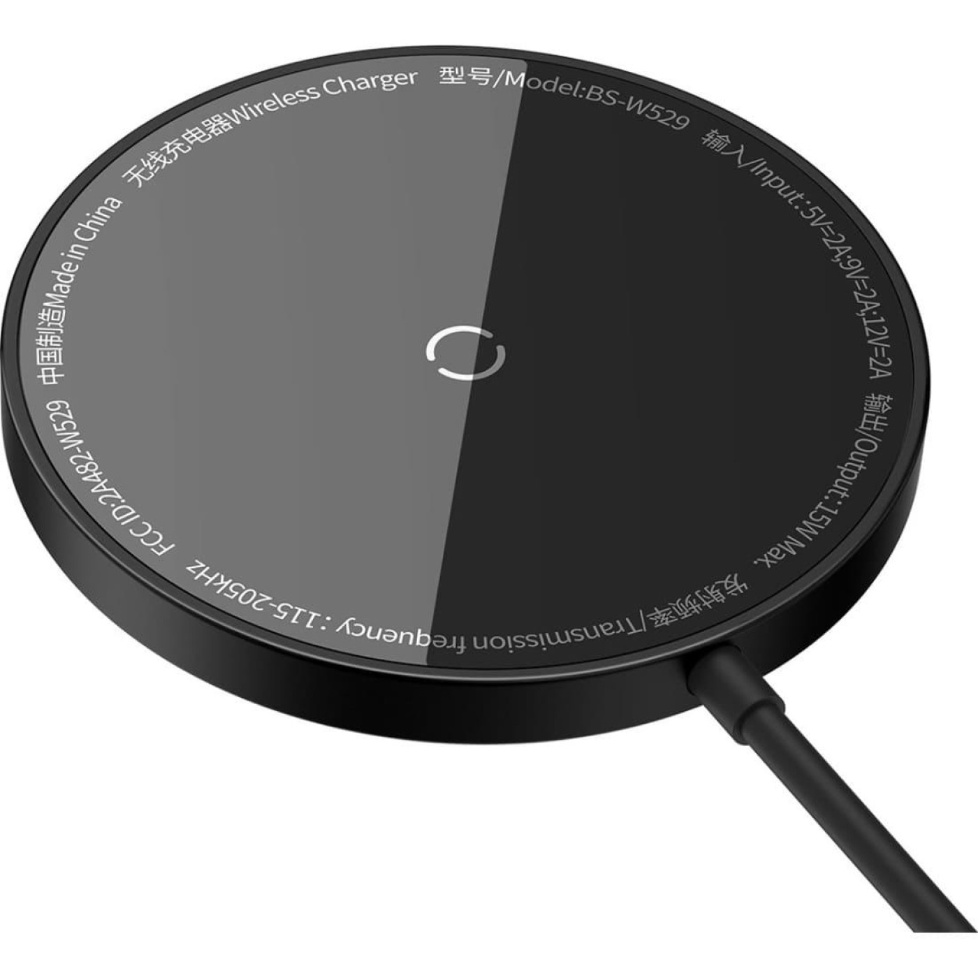 Зарядное устройство Baseus Simple Mini3 Magnetic Wireless Charger 15W black (CCJJ040001)