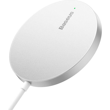 Зарядное устройство Baseus Simple Mini3 Magnetic Wireless Charger 15W silver (CCJJ040012)