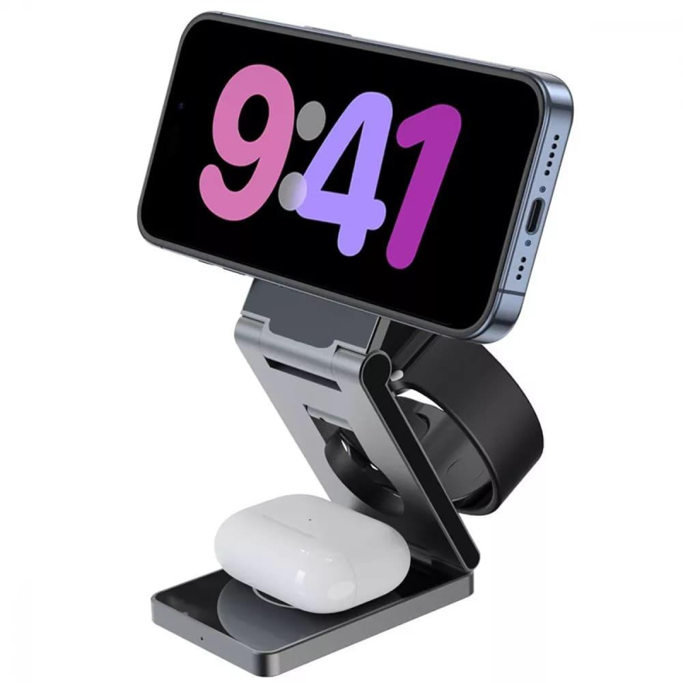 Зарядное устройство Proove Titan Volt 3 in 1 gray (WSTV15000003)