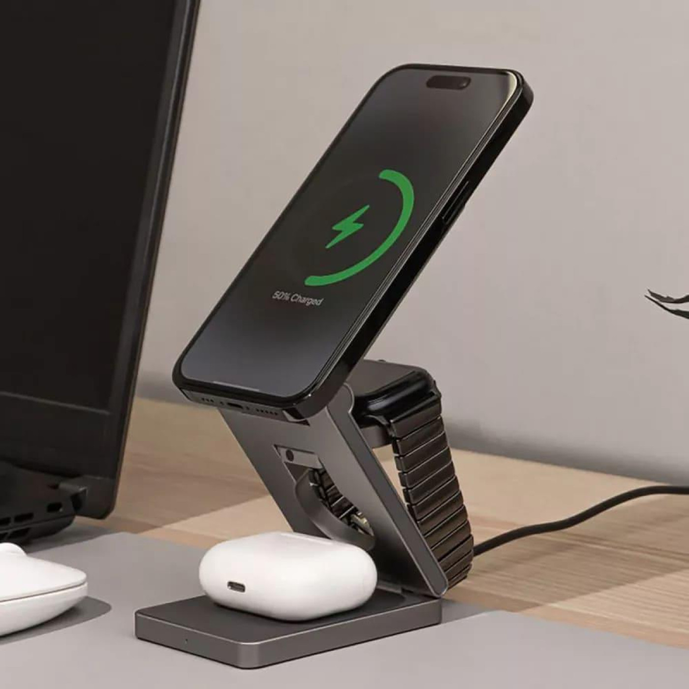 Зарядное устройство Proove Titan Volt 3 in 1 gray (WSTV15000003)