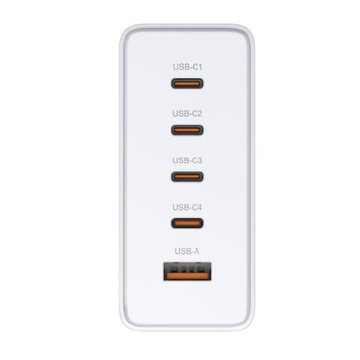 Зарядний пристрій мережевий D-Link DCF-241 240Вт GaN 4хUSB-С, 1xUSB-A, білий