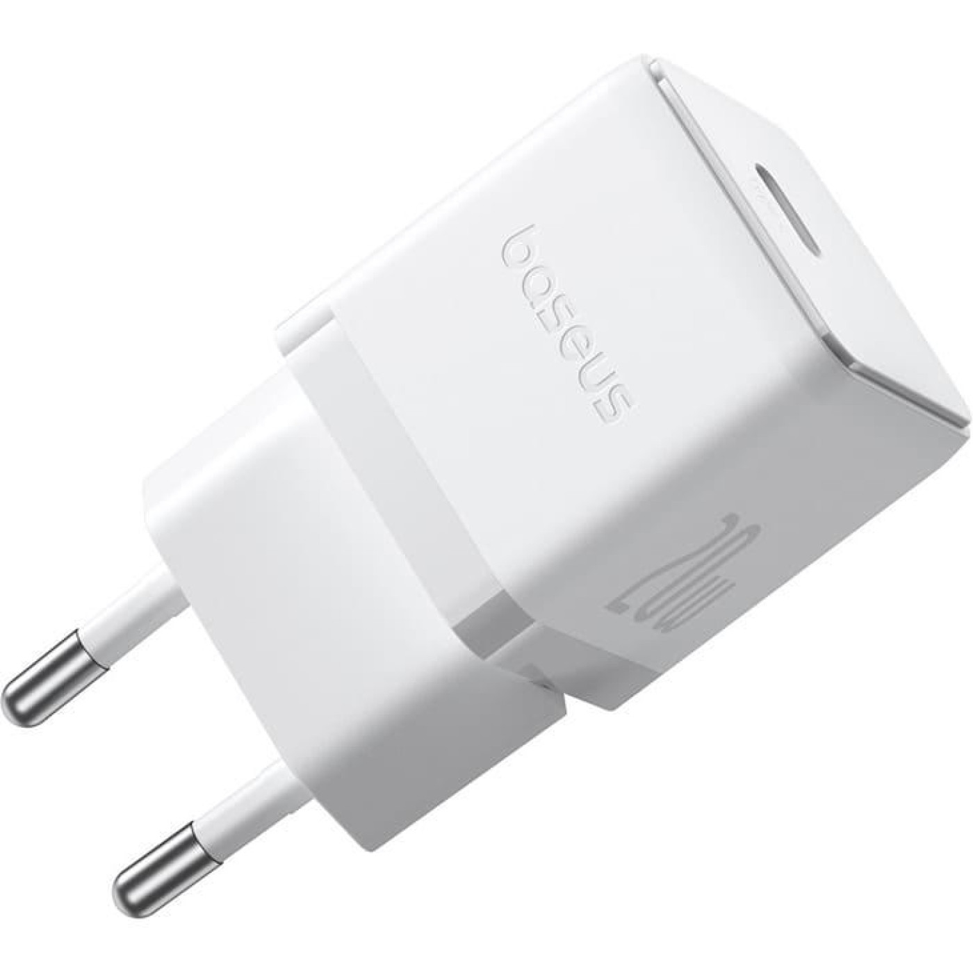 Зарядное устройство Baseus Palm Fast Charger 20W (Type-C) + Кабель Type-C to Lightning 20W (1m) white (E0116400)