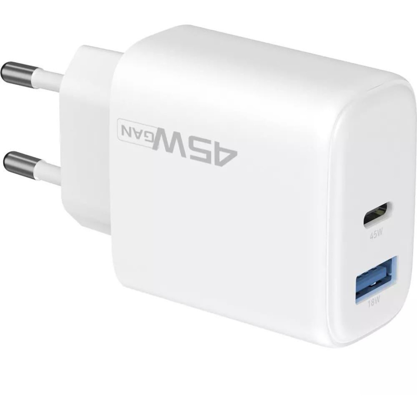 Зарядний пристрій Proove Silicone Power 2 45W (Type-C+USB) white (WCSP24110002)