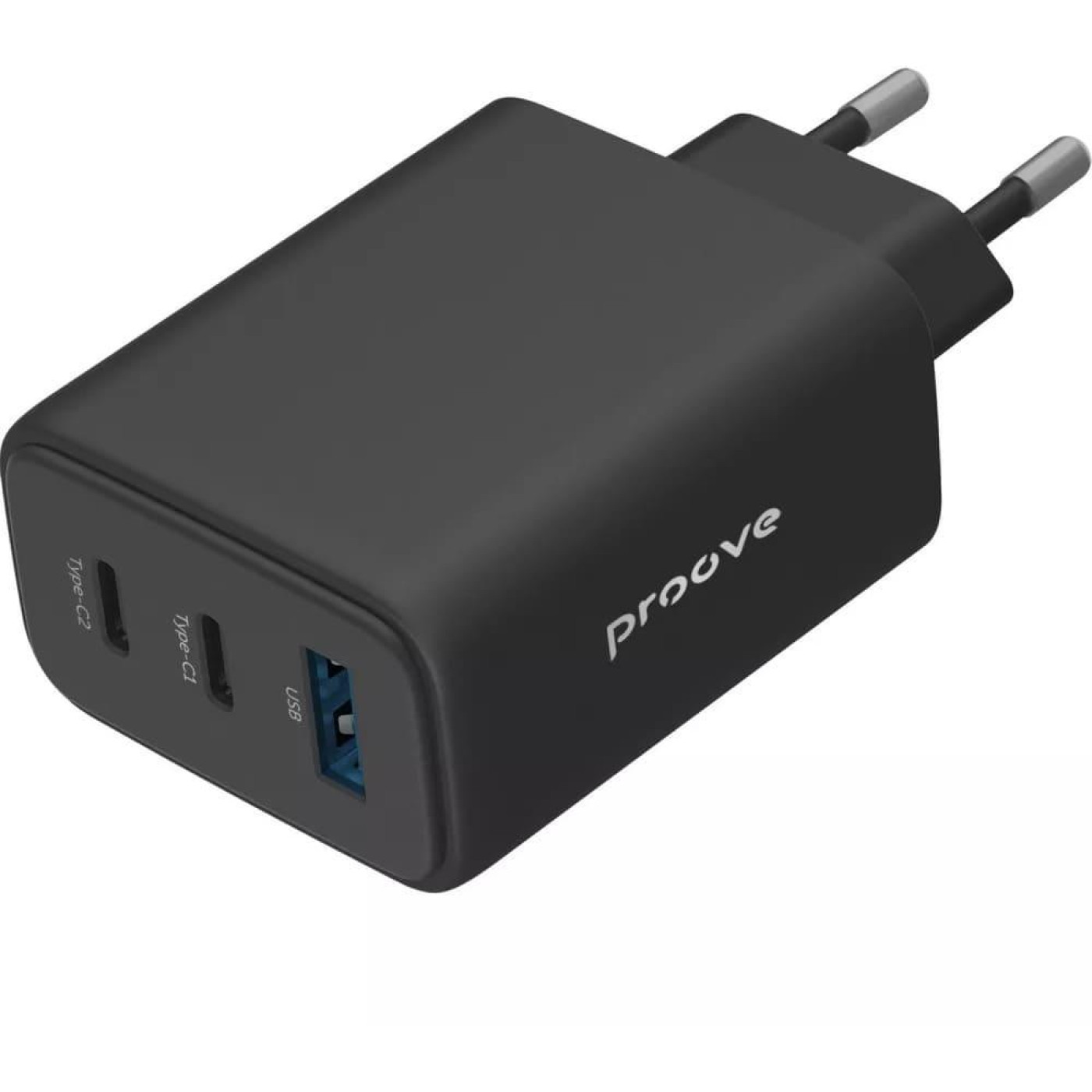 Зарядний пристрій Proove Silicone Power 2 67W (2*Type-C+USB) black (WCSP26120001)