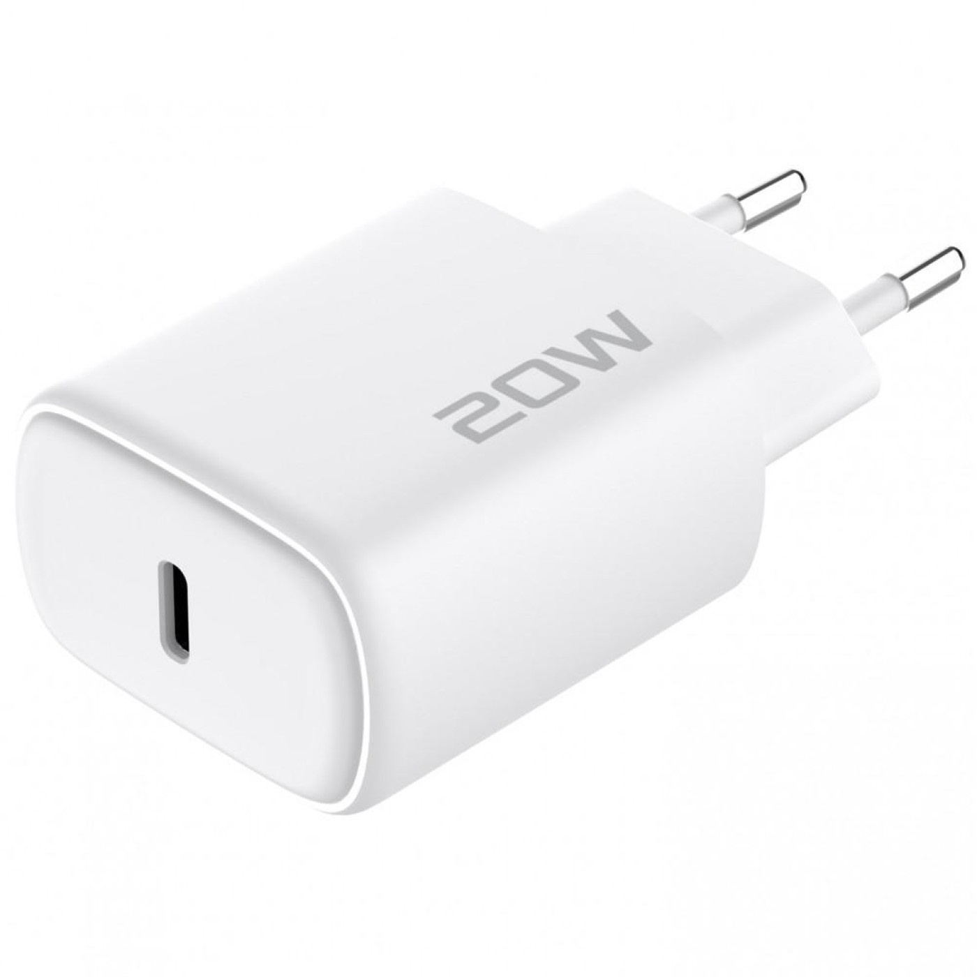 Зарядное устройство Proove Silicone Power 2 20W (Type-C) + Cable Type-C to Lightning (1m) white (WCSP22010002)