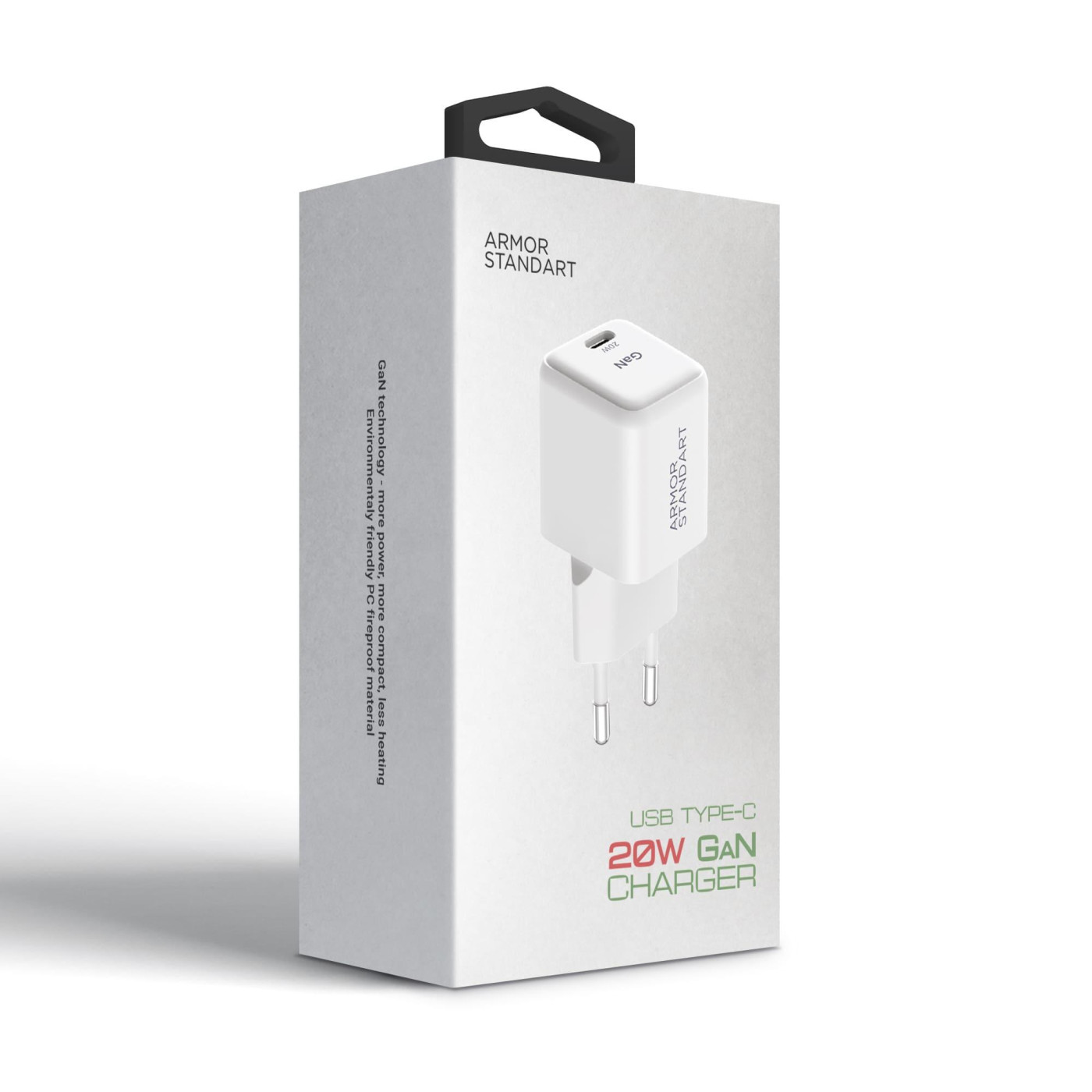 Мережевий зарядний пристрий ArmorStandart AR373 20W GaN Type-C White (ARM77569)