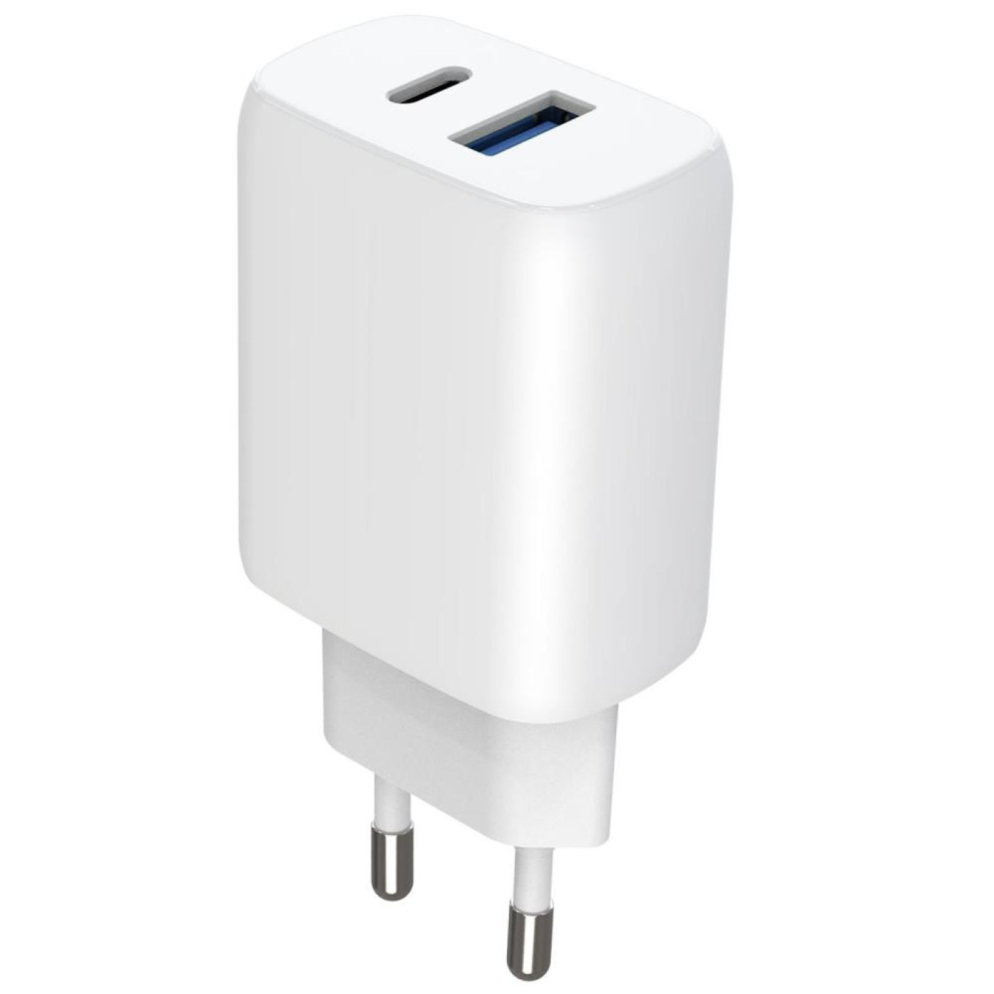 Зарядное устройство Proove Silicone Power 2 30W (Type-C + USB) + Cable Type-C to Type-C (1m) white (WCSP23011002)