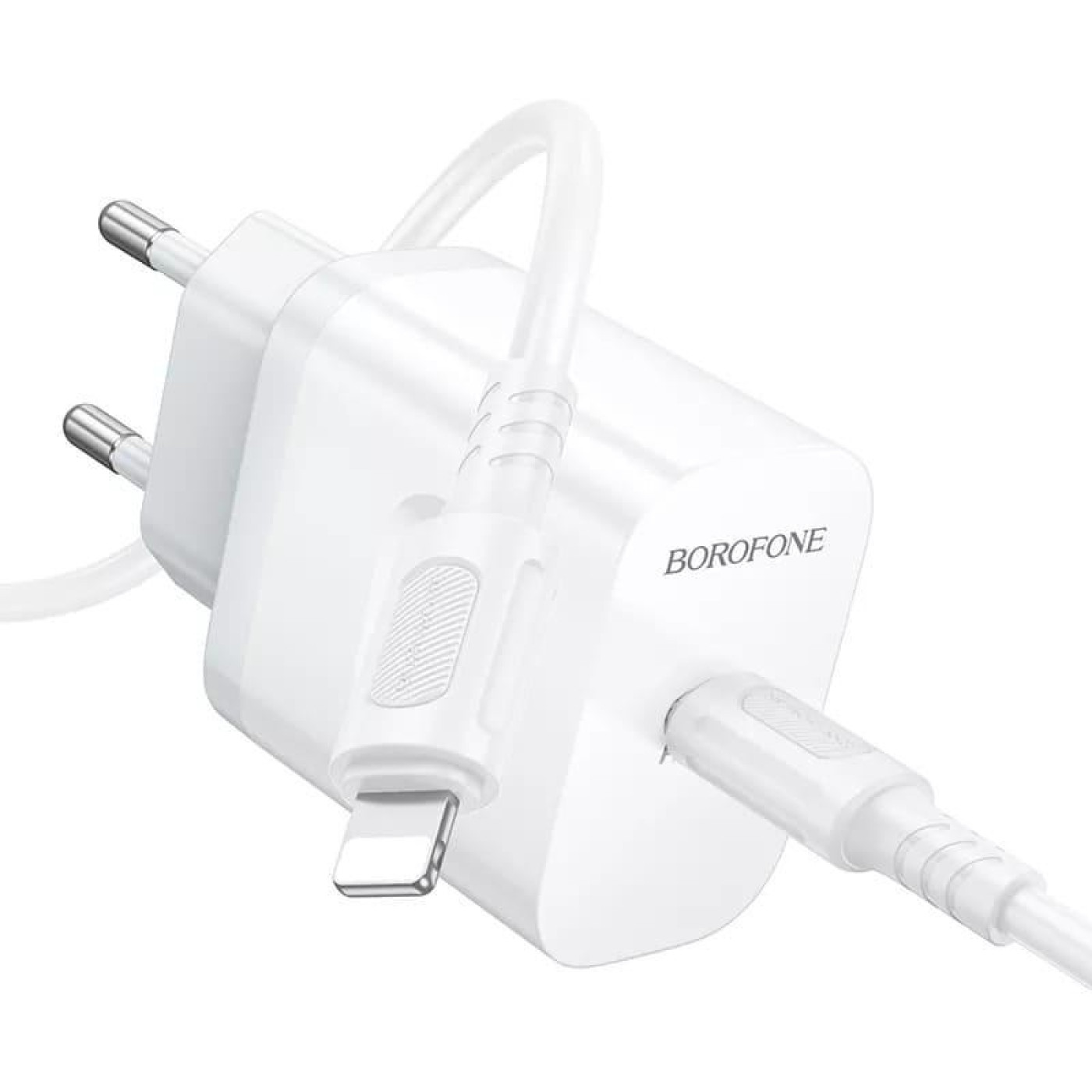 Зарядное устройство Borofone BA99A Breeze single port PD20W charger set(C to iP) White (6941991121364)