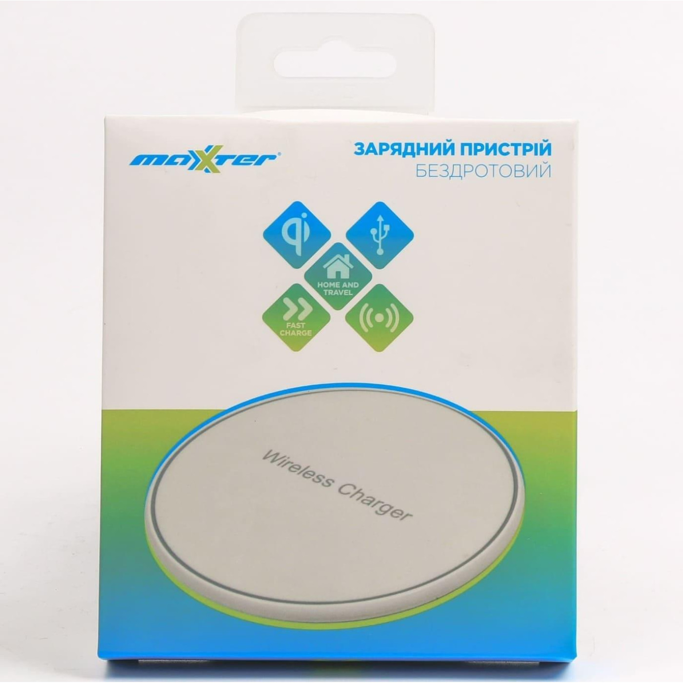 Зарядний пристрій Maxxter M-QIF-03, білого кольору (M-QIF-03)