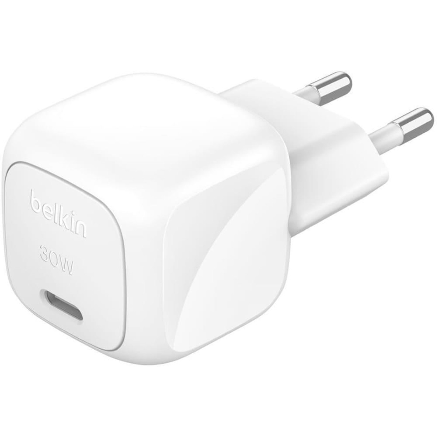 Зарядное устройство BELKIN 30Вт USB-С PD PPS, кабель USB-С > USB-C, 1м, PVC, билий (WCA008KQ1MWH-B6)