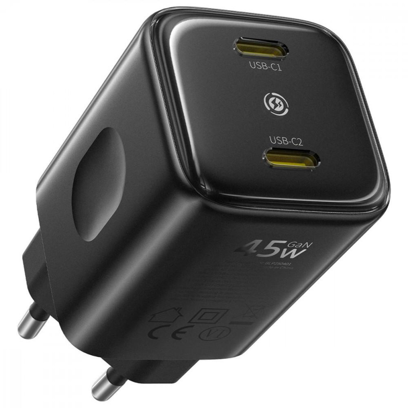 Зарядное устройство Baseus PicoGo AN13 45W (Type-C to Type-C) black (E0121F00)