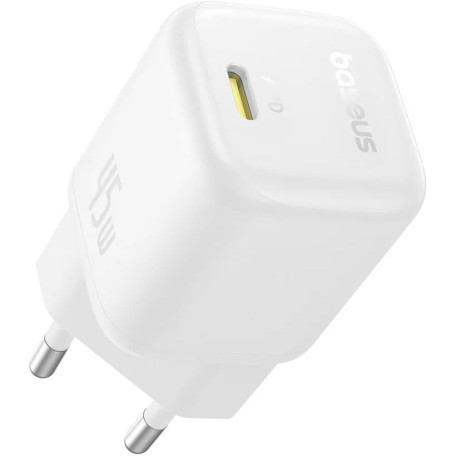Зарядное устройство Baseus PicoGo GaN Fast Charger 1C 45W EU Moon White (P10176800213-00)