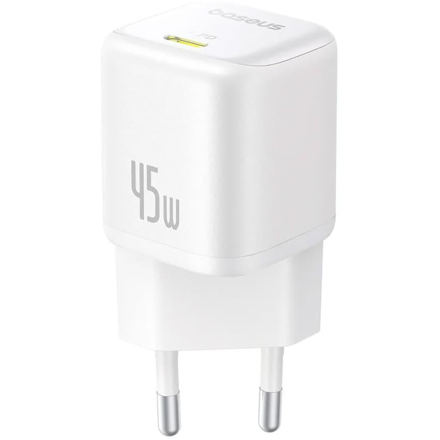 Зарядное устройство Baseus PicoGo GaN Fast Charger 1C 45W EU Moon White (P10176800213-00)